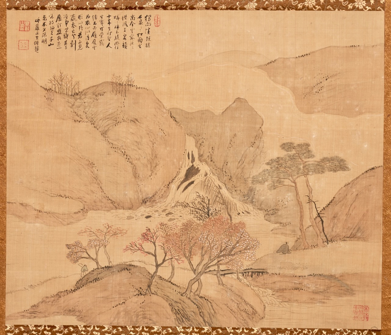 Autumn Nanga Landscape by Takamori Saigan (1847–1917)