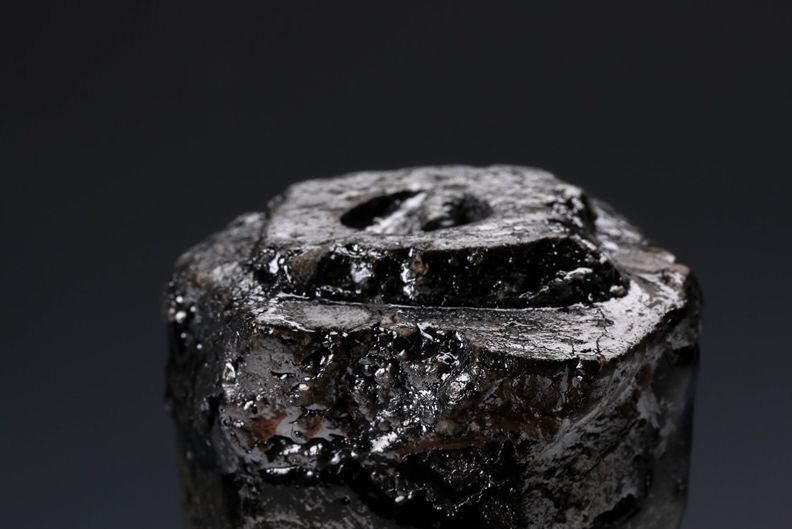 A Black “Prism” Guinomi by Ichikawa Tōru