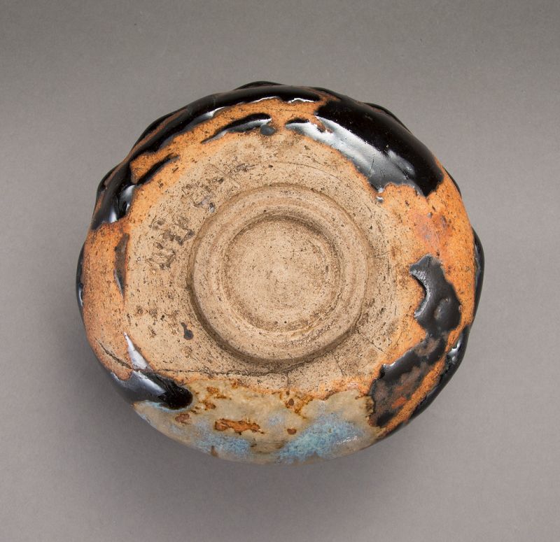 An Antique Oribe Style Tea Bowl