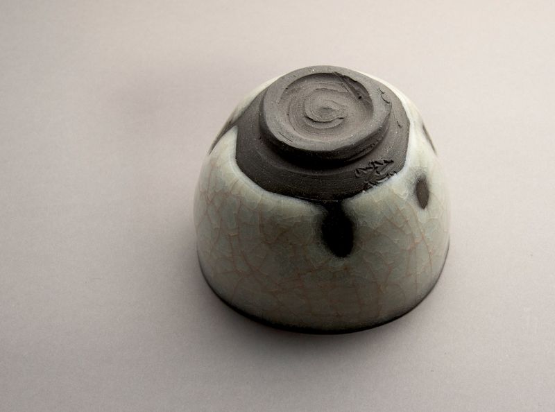 A White-Jade Porcelain Chawan by Wakao Kei