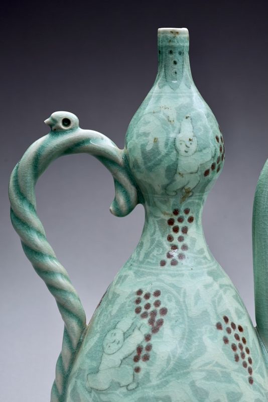 A Korean Celadon Goryeo Vase by LNT Yu Geun-Hyeong