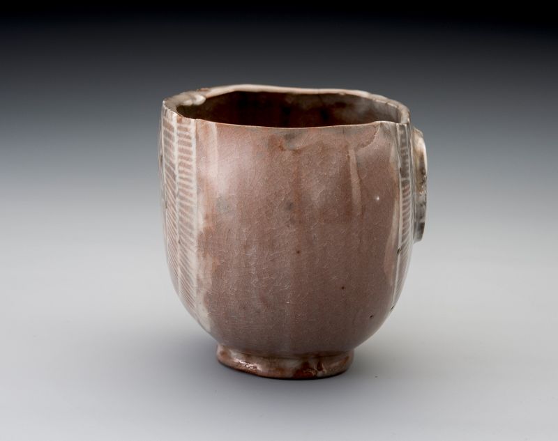 An Excavated Mishima Tea Bowl [Tokugawa Clan]
