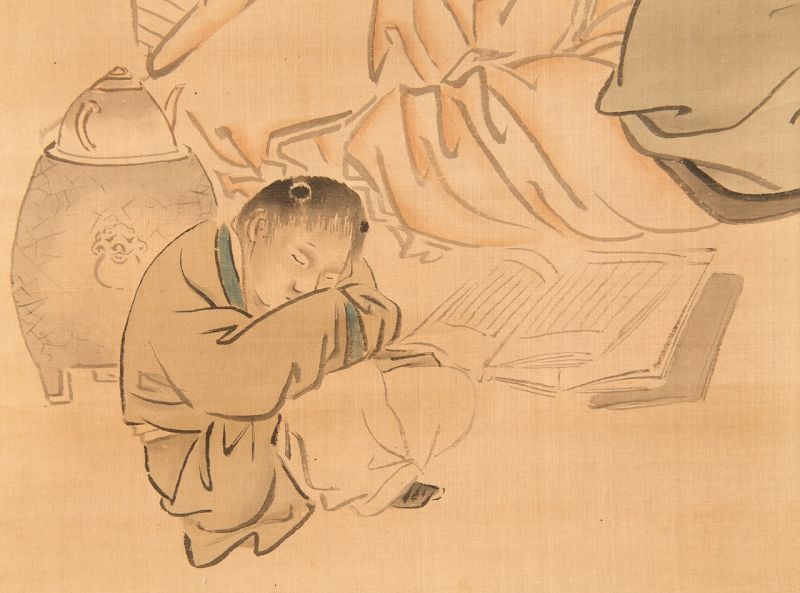 Chinese Scholar Lù Yǔ (733-804) painted by Maruyama Ōkyo (1733-1795)