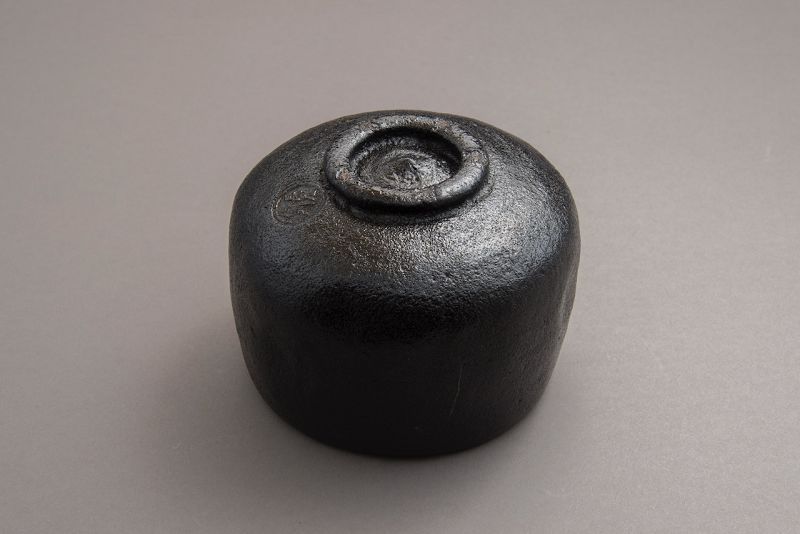 A Classic Black Raku Tea Bowl by Ōhi Chōzaemon IX