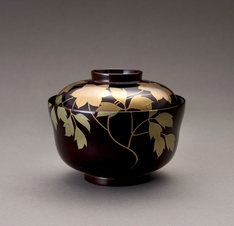 Hand Painted Lacquerware Bowl Set (10) by Musashino Urushi Kogei