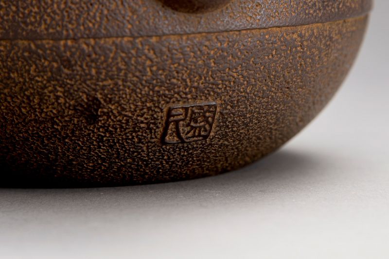 An Antique Cast-Iron Tea Kettle (Tetsubin)