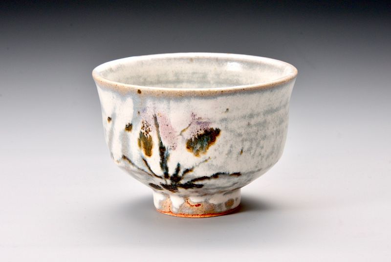 An Iris Tea Bowl by Murakami Yoichi