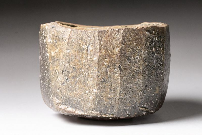 Bizen Tea Bowl by Living National Treasure, Isezaki Jun