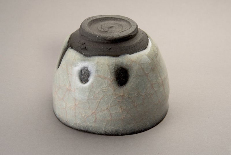A White-Jade Porcelain Chawan by Wakao Kei
