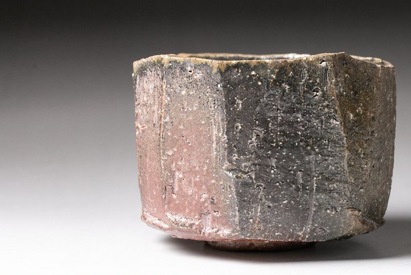 Bizen Tea Bowl by Living National Treasure, Isezaki Jun