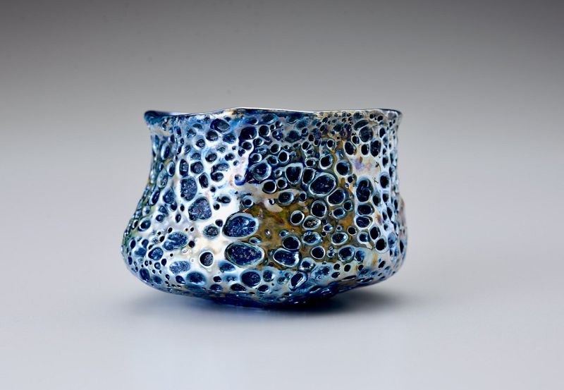 A Stylized Sake Cup (Guinomi) by Kurokawa Daisuke (b. 1982)
