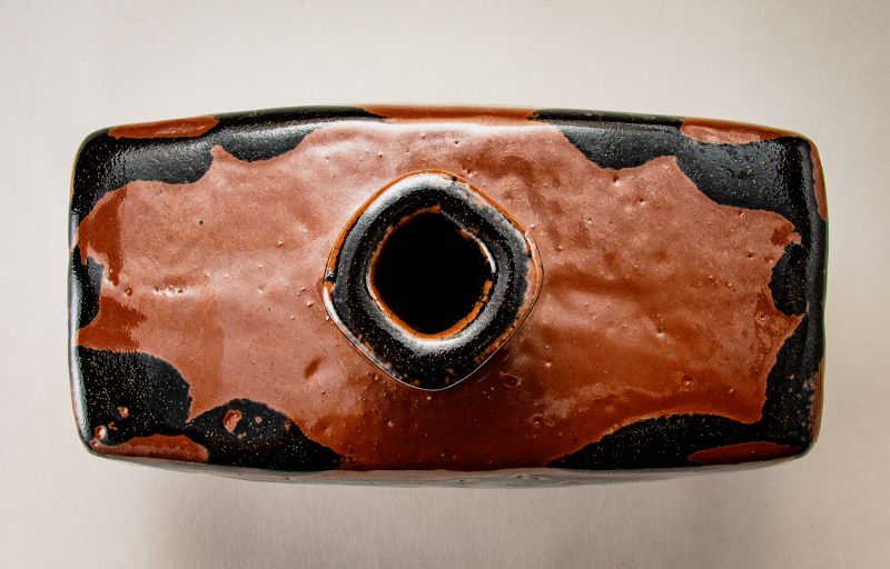 A Tetsu-yu Henko Vase by Master Potter Kawai Kanjiro
