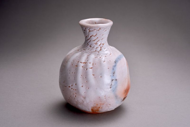 Tokkuri with Enso by Living National Treasure Kato Kozo (b. 1935)