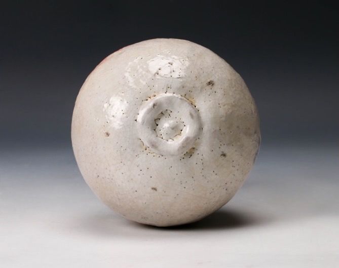 A White Raku Tea Bowl by Master Potter Sugimoto Sadamitsu