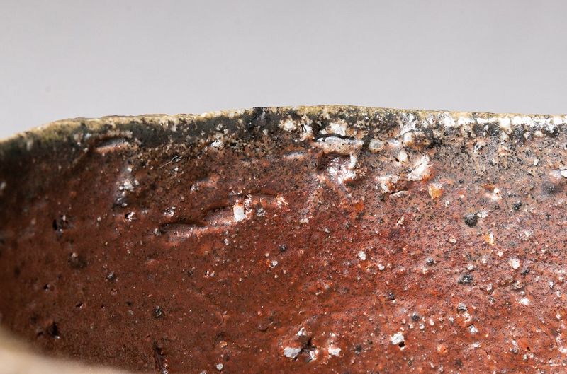 Bizen Tea Bowl by Living National Treasure, Isezaki Jun