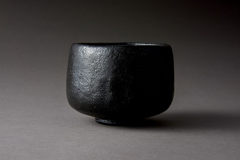 A Classic Black Raku Tea Bowl by Ōhi Chōzaemon IX