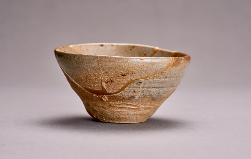 A Meticulously Repaired Momoyama Period Sake Cup