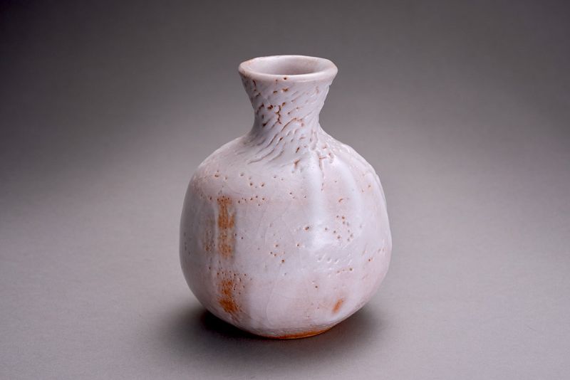 Tokkuri with Enso by Living National Treasure Kato Kozo (b. 1935)