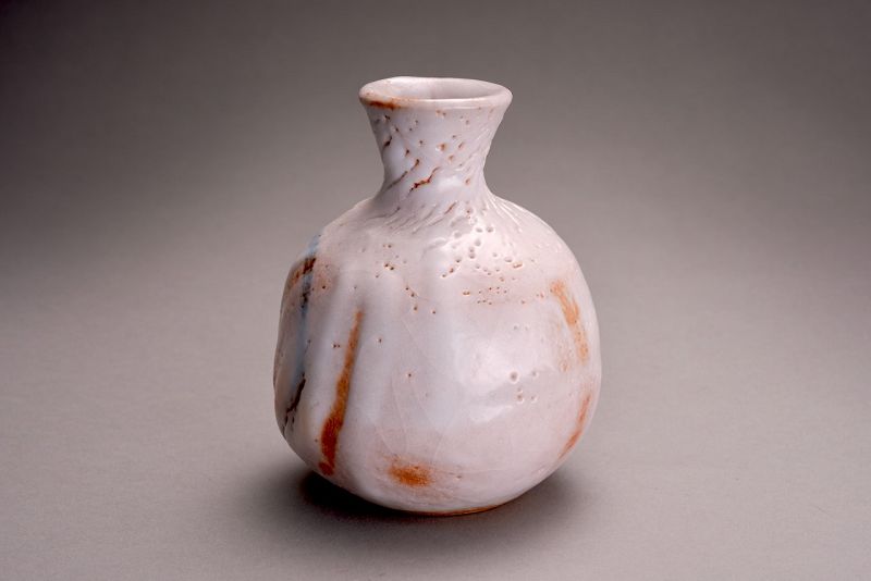 Tokkuri with Enso by Living National Treasure Kato Kozo (b. 1935)