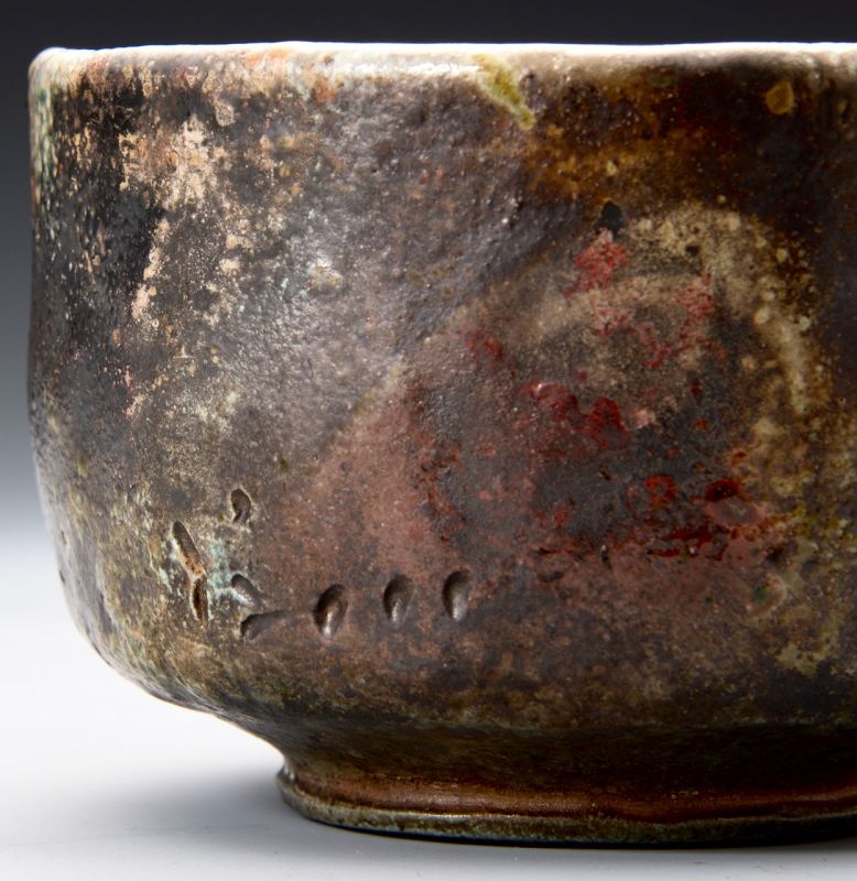 Hishoku Nanban-yaki Tea Bowl by Sakuchi Ensen