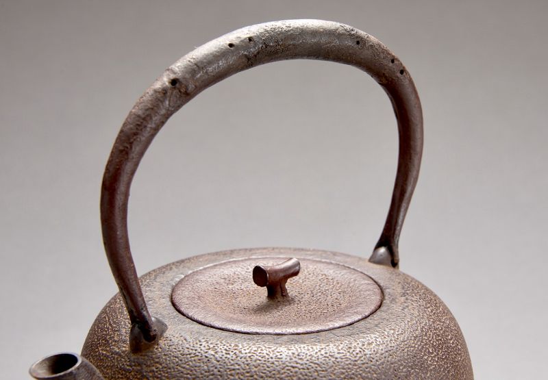 An Antique Cast-Iron Tea Kettle (Tetsubin)