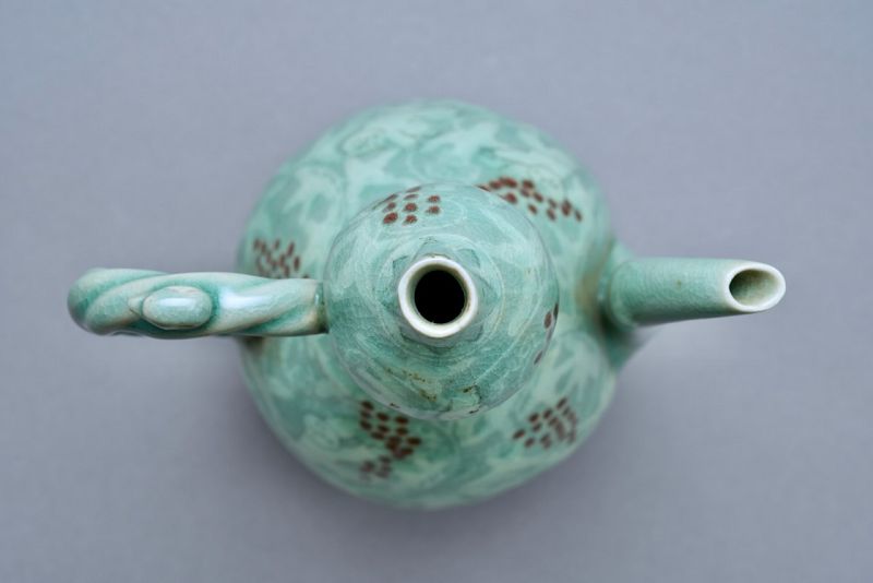 A Korean Celadon Goryeo Vase by LNT Yu Geun-Hyeong