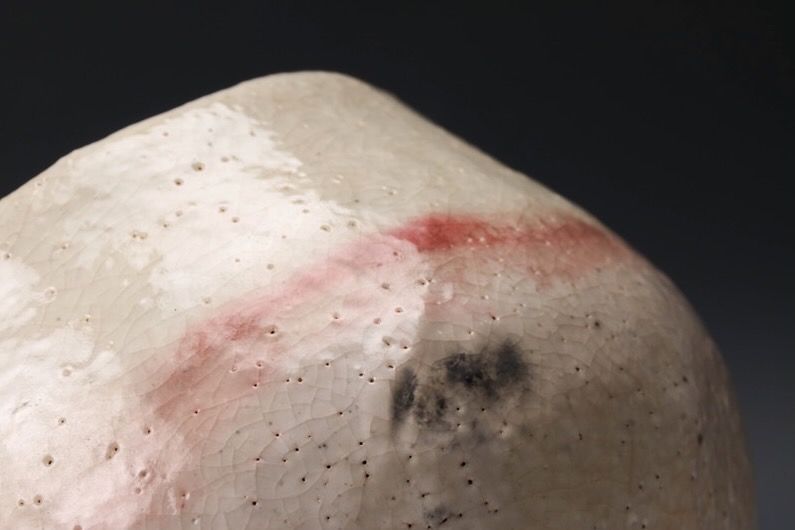 A White Raku Tea Bowl by Master Potter Sugimoto Sadamitsu