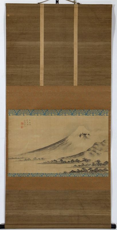 Late Edo Period Hanging Scroll by Nakabayashi Chikutō (1776-1853)