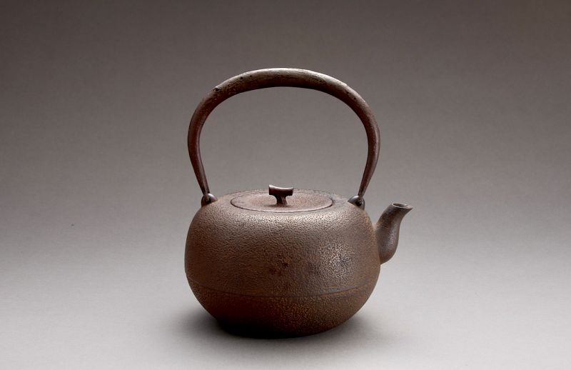 An Antique Cast-Iron Tea Kettle (Tetsubin)