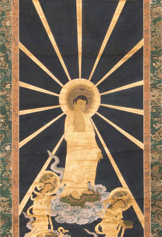 Muromachi Buddhist Painting of the Amida Triad