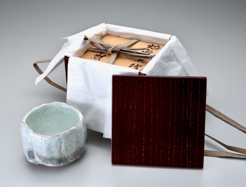 A White Shino Masterpiece by Hayashi Shotaro (b. 1947)