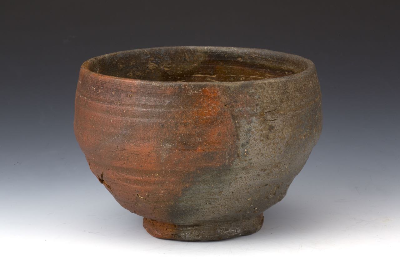 Edo Period Bizen-yaki Chawan w Signed Sokuchusai Omotesenke Box