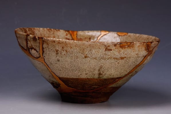 Seto-ware Chawan with Kintsugi