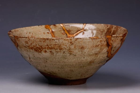 Seto-ware Chawan with Kintsugi