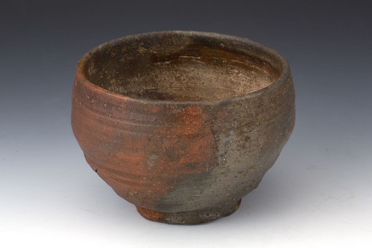 Edo Period Bizen-yaki Chawan w Signed Sokuchusai Omotesenke Box