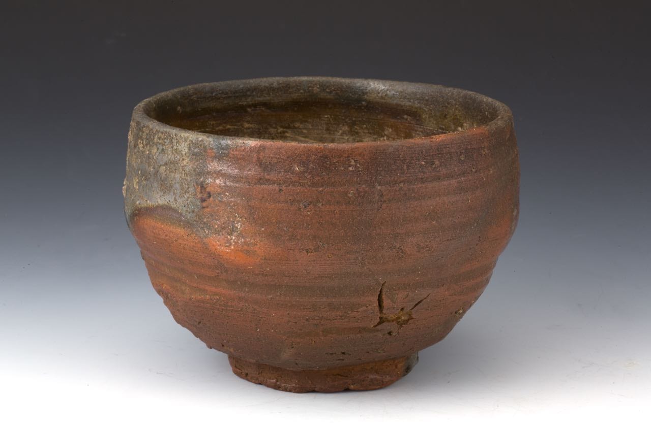 Edo Period Bizen-yaki Chawan w Signed Sokuchusai Omotesenke Box