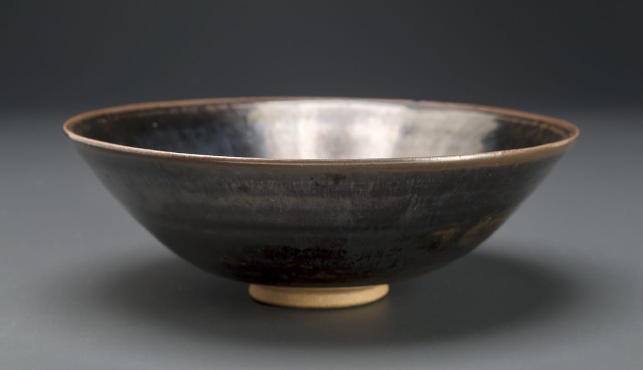 A Tenmoku Bowl by Living National Treasure Yuzo Kondo