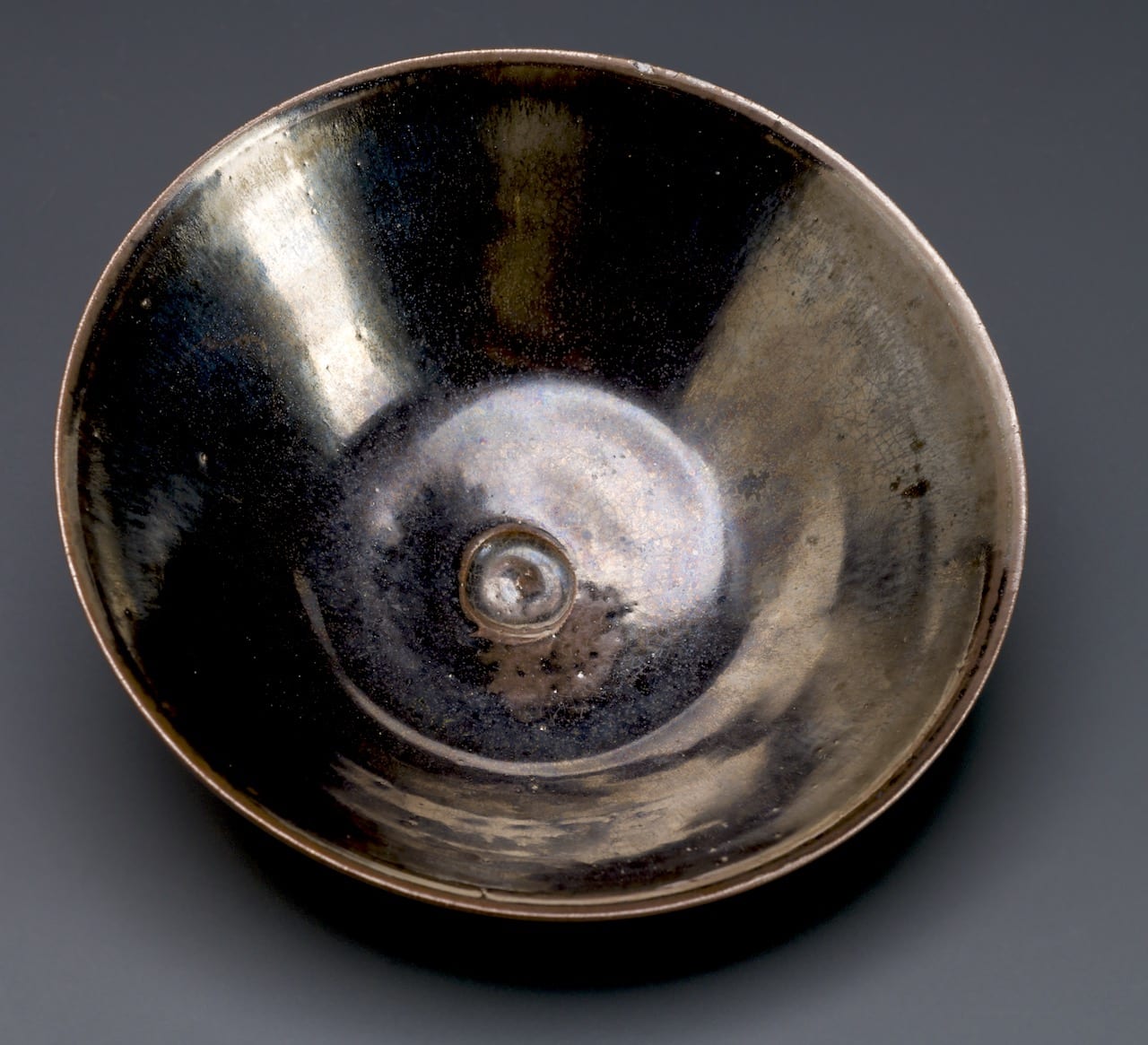 A Tenmoku Bowl by Living National Treasure Yuzo Kondo