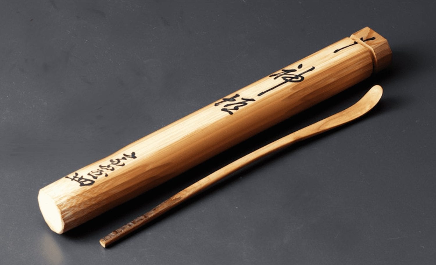 A Chashaku by Tea Master Tantan-sai (Poetic Name: Kamigaki)