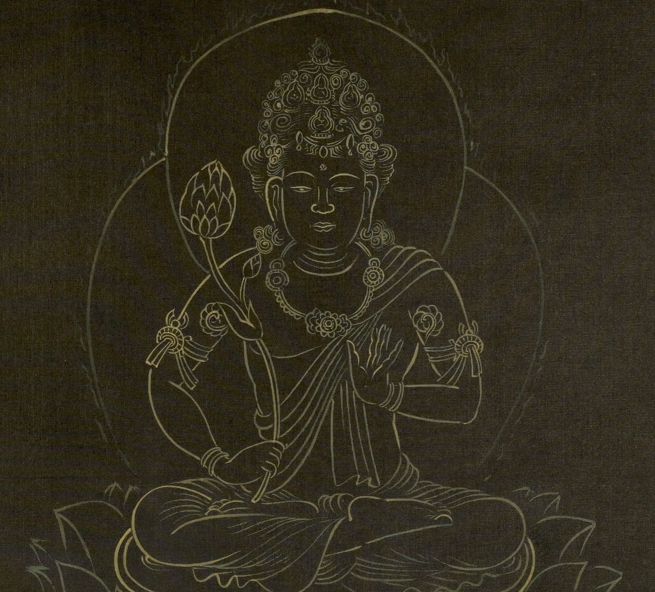 [Bodhisattva] by Kimura Buzan (1876 – 1942)