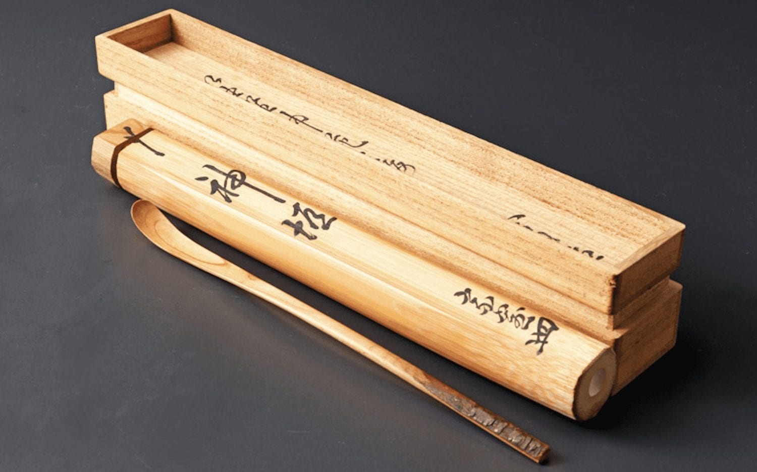 A Chashaku by Tea Master Tantan-sai (Poetic Name: Kamigaki)
