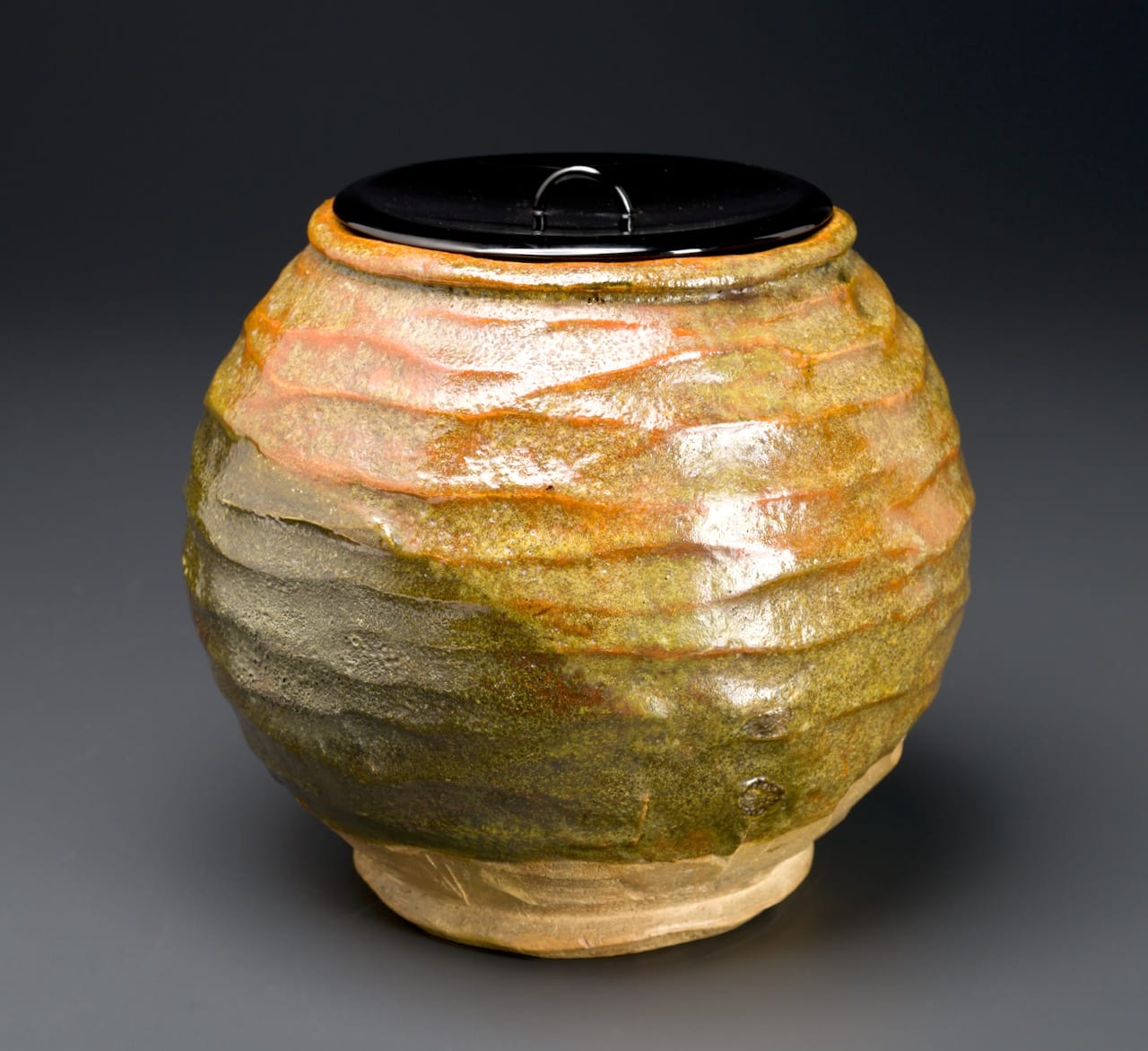 A Mizusashi by Raku IX [Ryōnyū] (1756 – 1834)