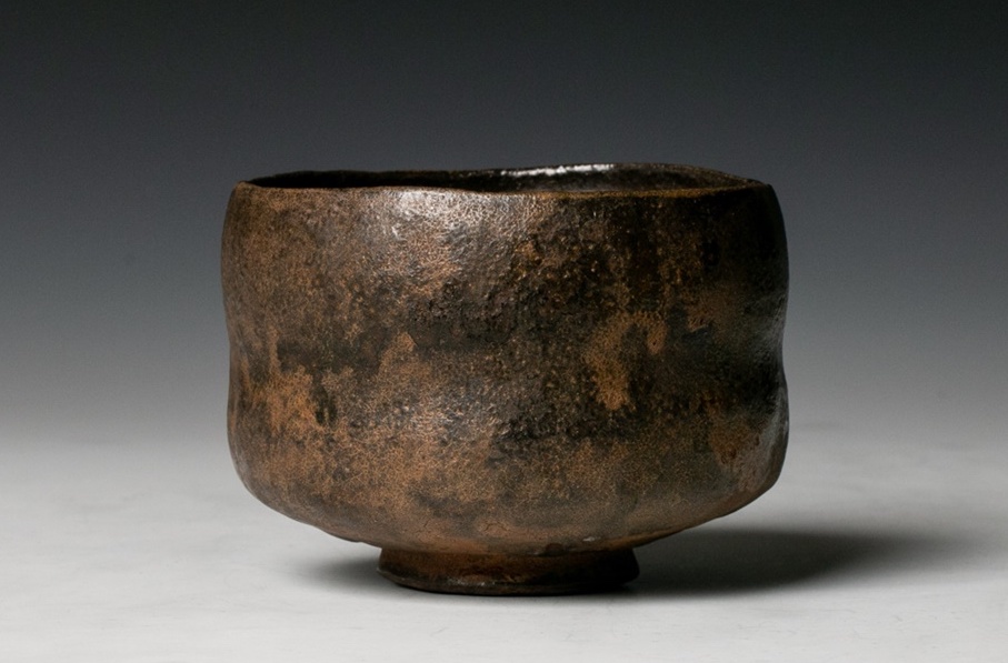 An Exceptional Raku Tea Bowl by Sugimoto Sadamitsu