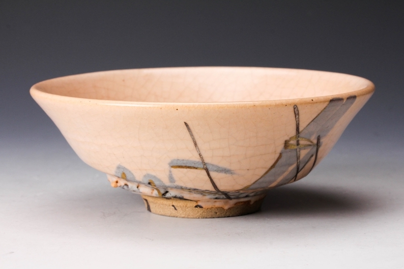 A Porcelain Hira Tea Bowl by Miura Chikusen III (Tea Master Item)