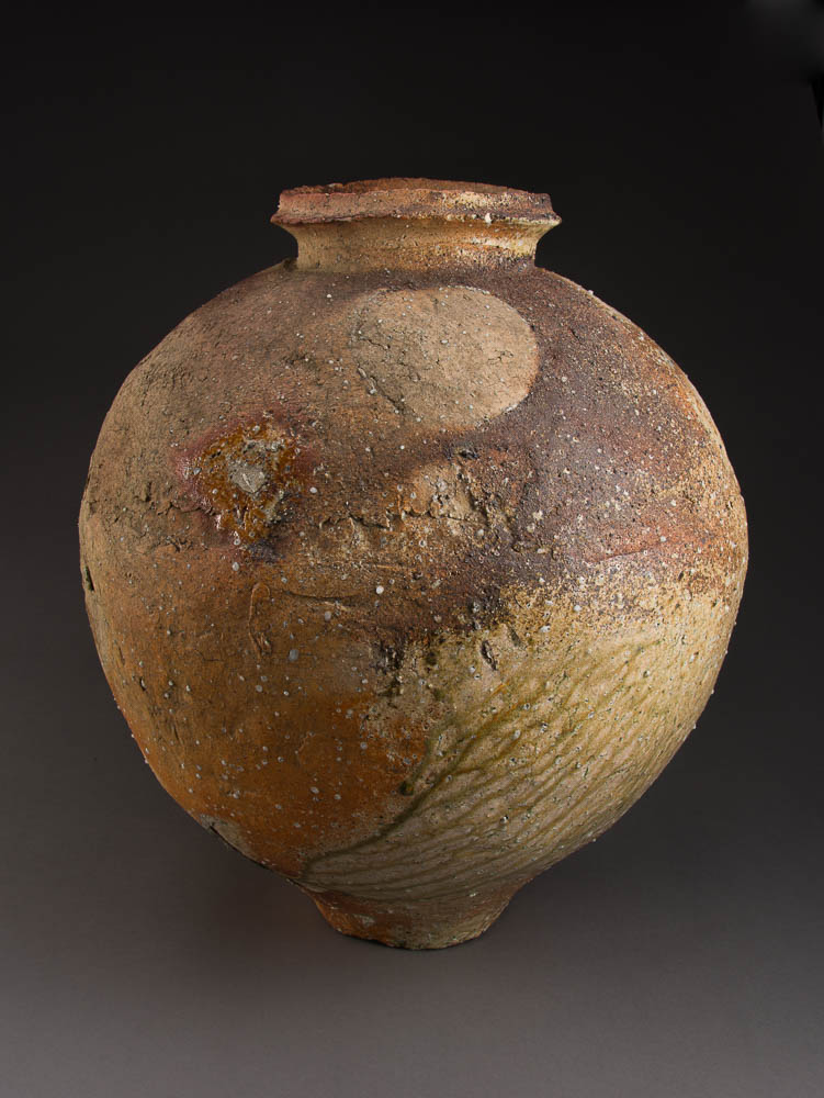 A Large Iga Tsubo by Master Ceramicist Tsujimura Shiro