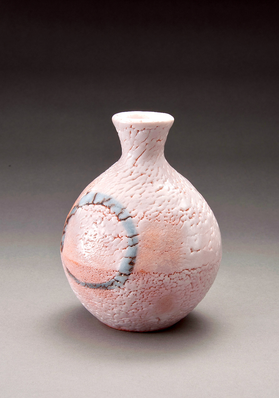Tokkuri with Enso by Living National Treasure Kato Kozo (b. 1935)