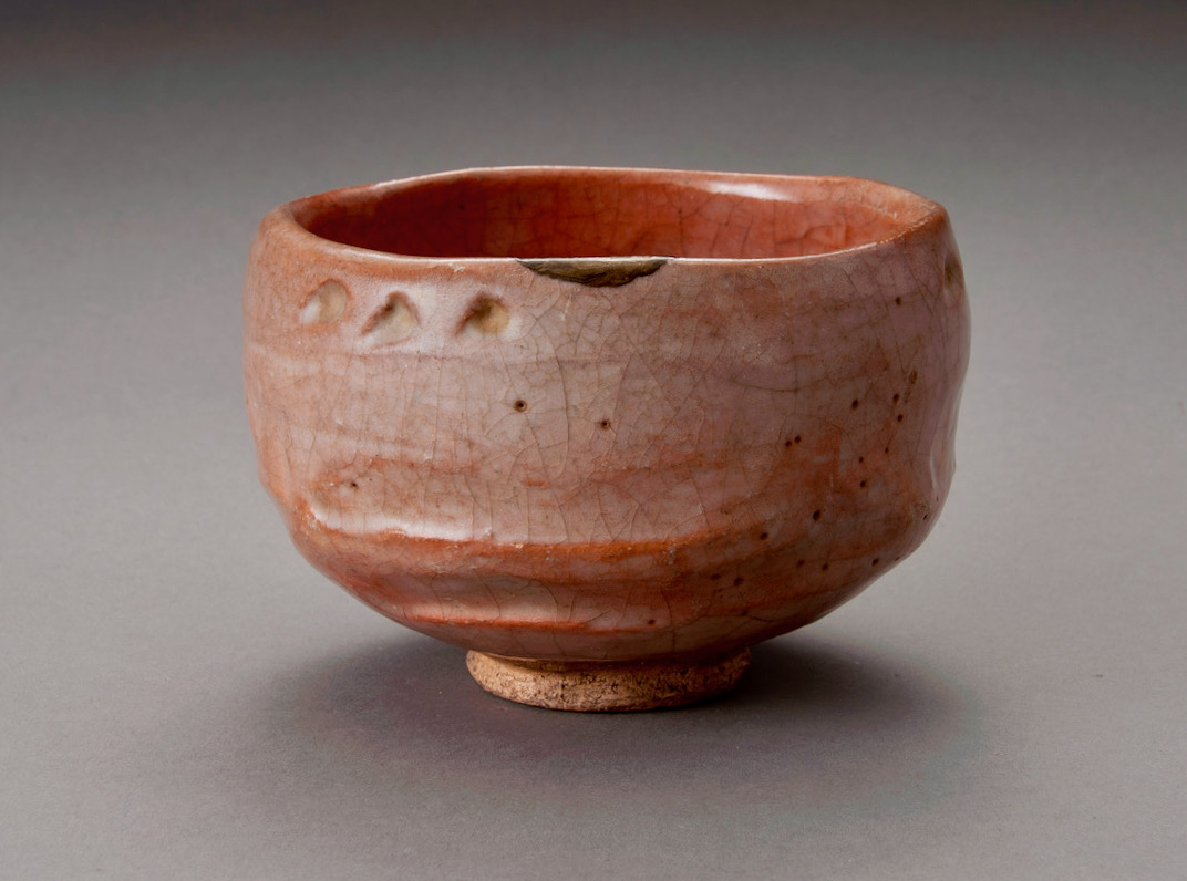 A Red Raku Tea Bowl by Famed Potter Ichigen (1662 – 1722)