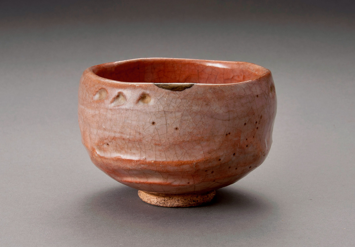A Red Raku Tea Bowl by Famed Potter Ichigen (1662 – 1722)