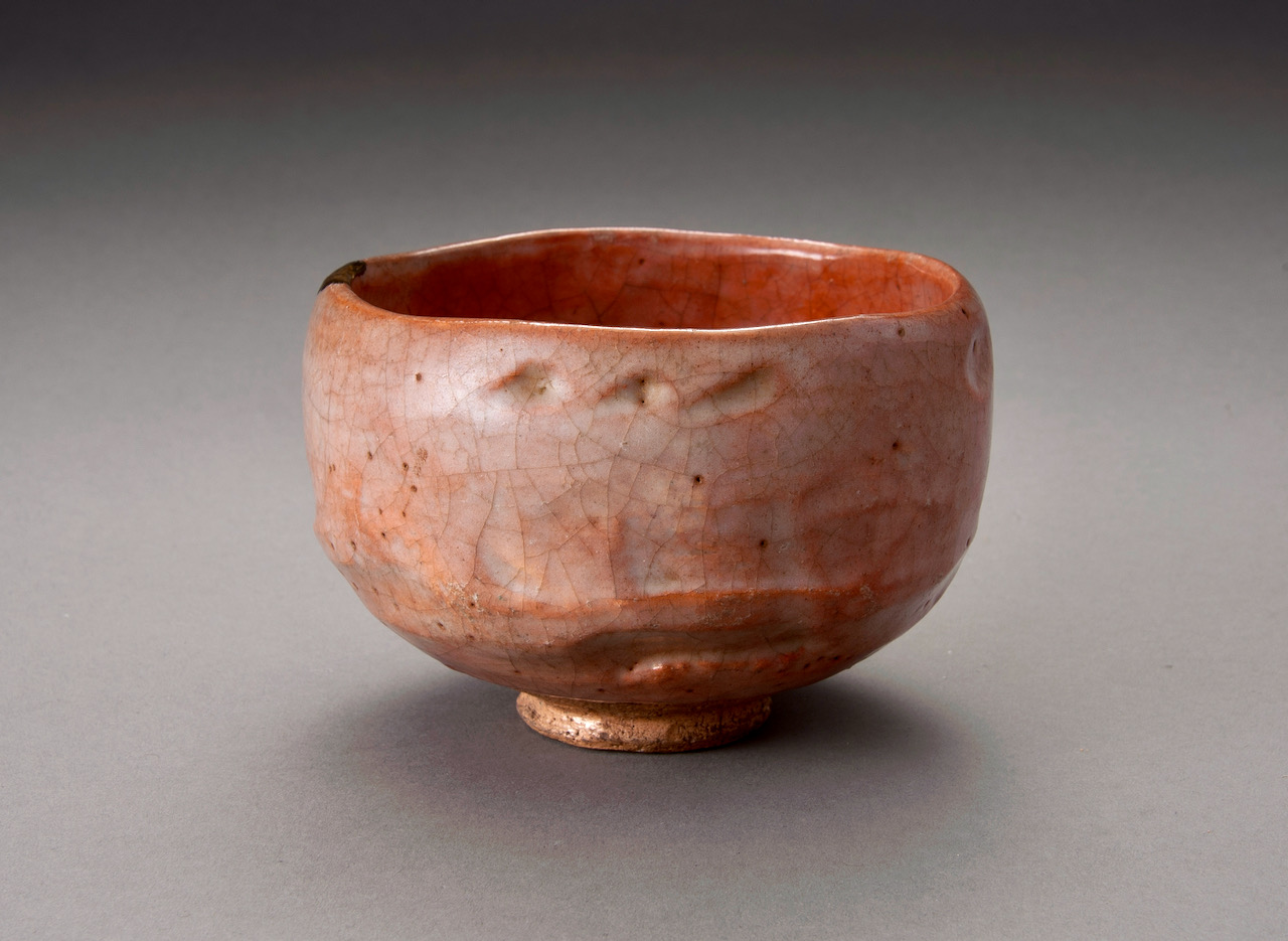 A Red Raku Tea Bowl by Famed Potter Ichigen (1662 – 1722)
