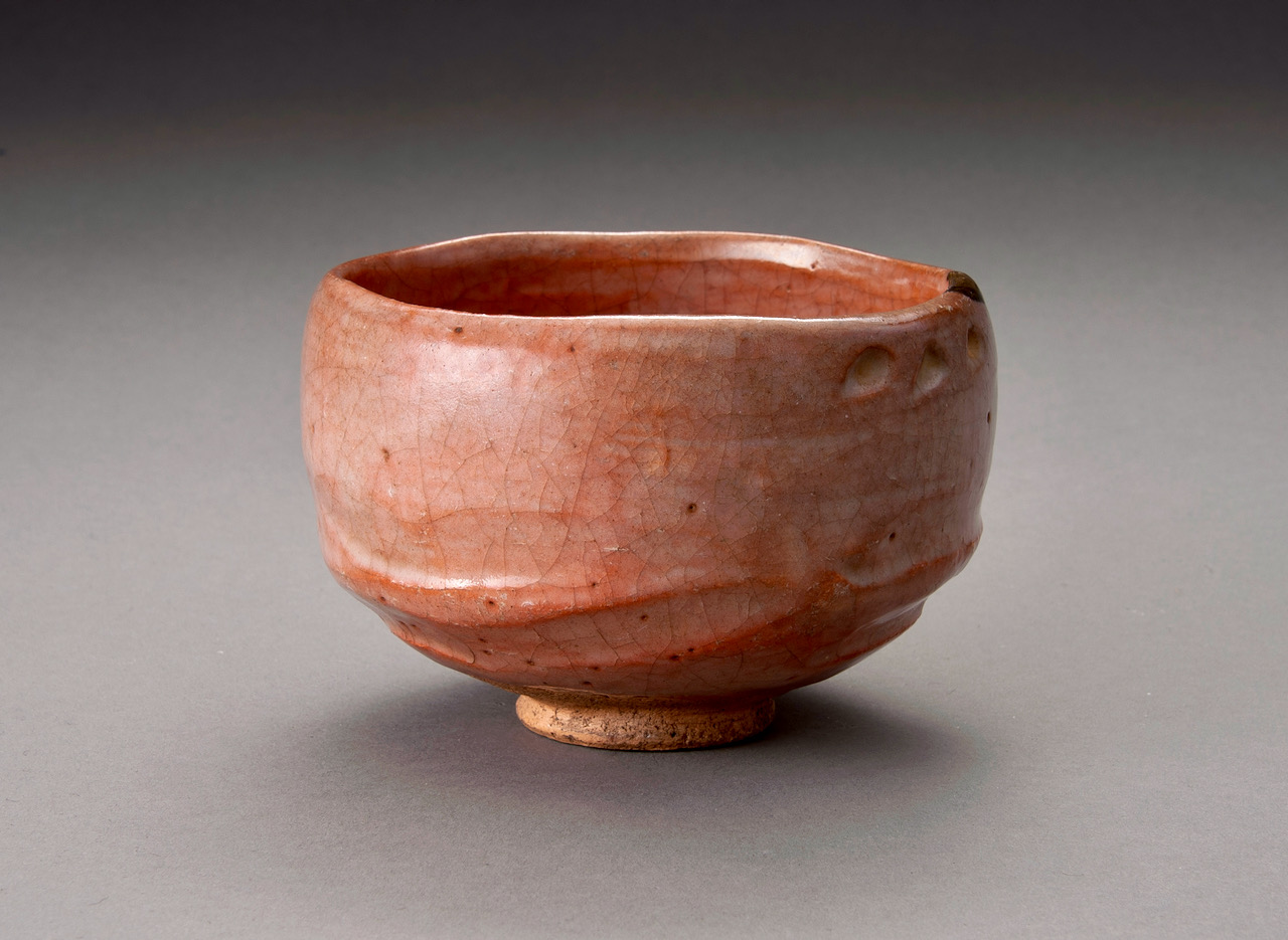 A Red Raku Tea Bowl by Famed Potter Ichigen (1662 – 1722)